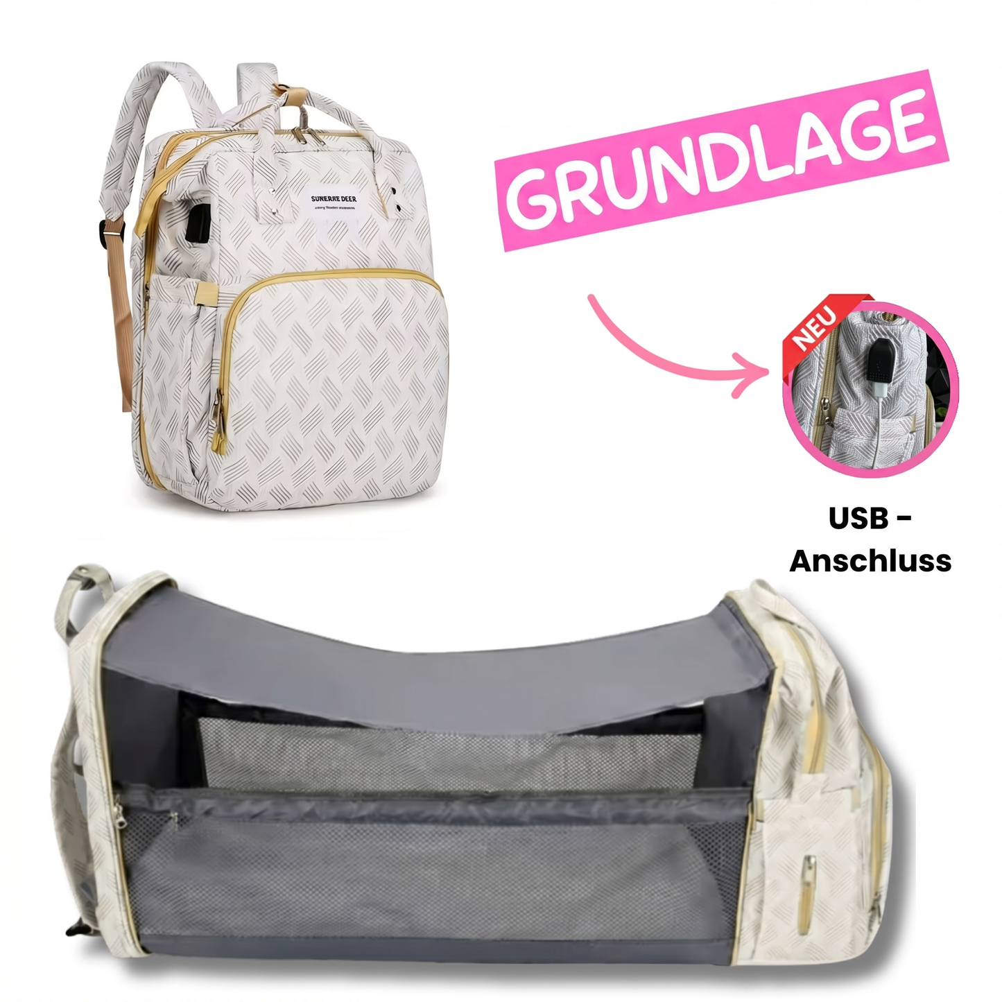 Eleganter 3-in-1 Wickelbegleiter