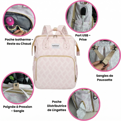 Eleganter 3-in-1 Wickelbegleiter