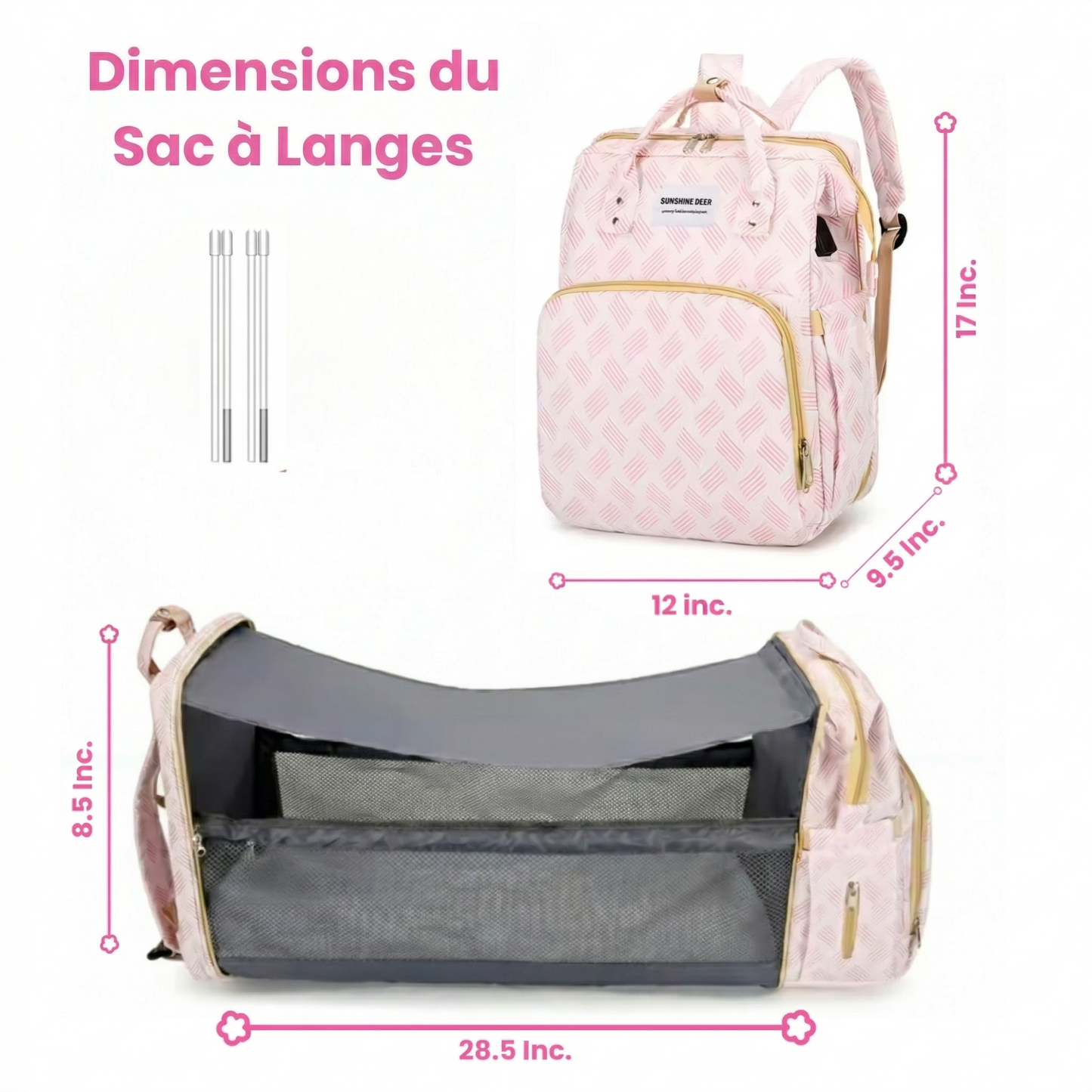 Eleganter 3-in-1 Wickelbegleiter