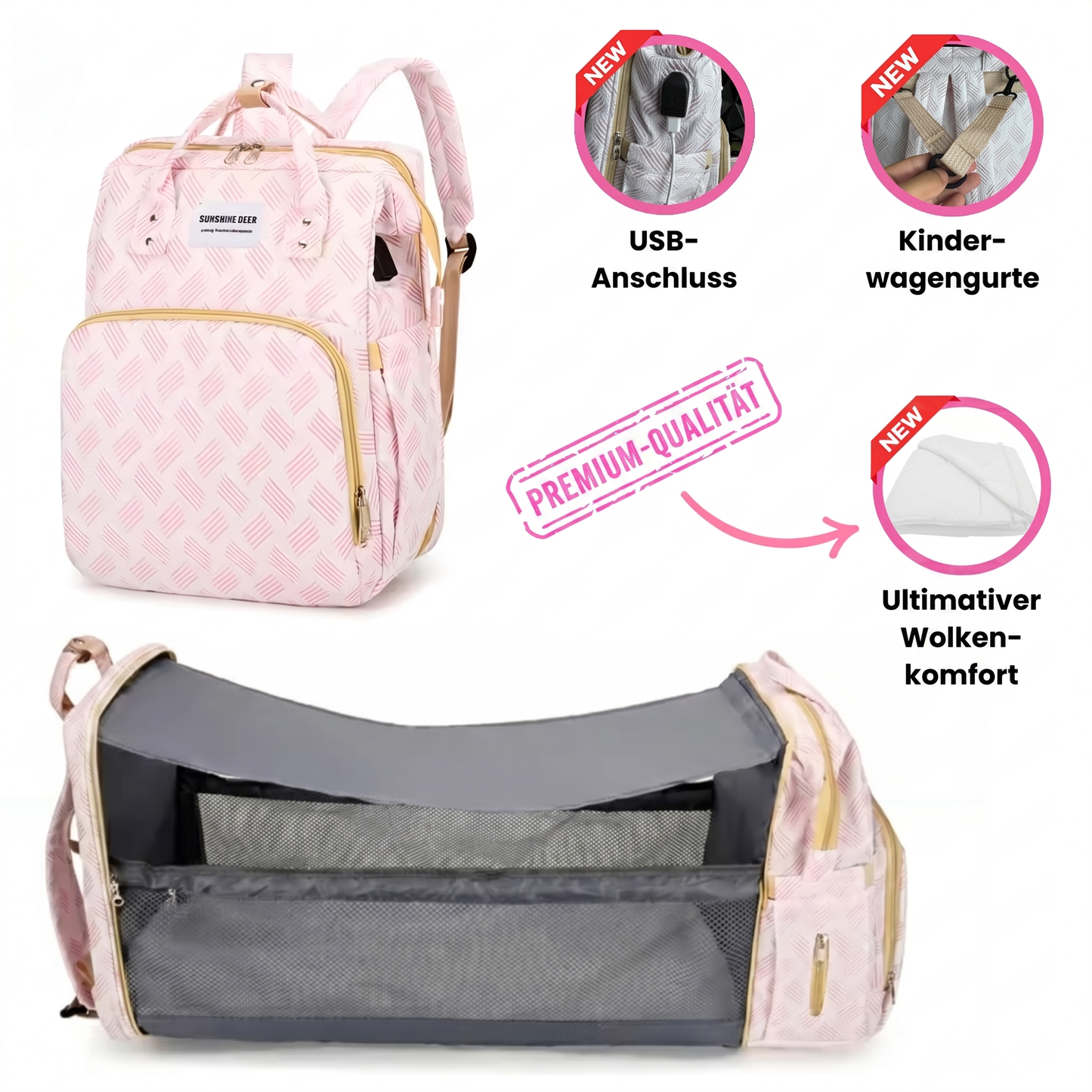 Eleganter 3-in-1 Wickelbegleiter